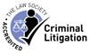 Criminal Litigation accreditation by the Law Society Criminal Litigation