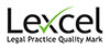 Lexcel - excellence in legal practice management and client care accreditation by the Law Society Lexcel - excellence in legal practice management and client care